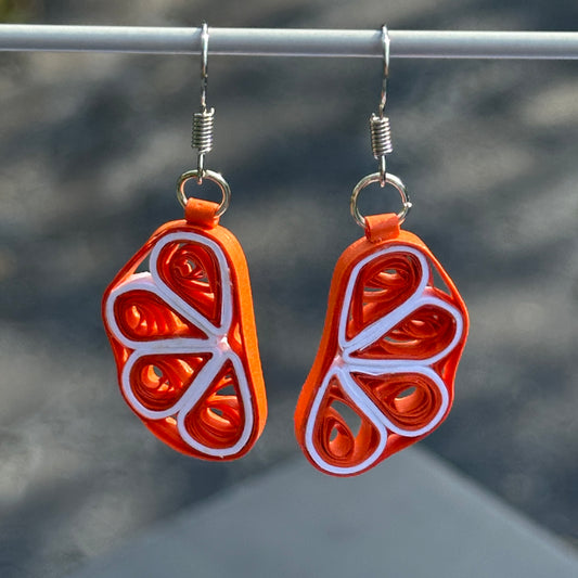 Orange Slice Earrings